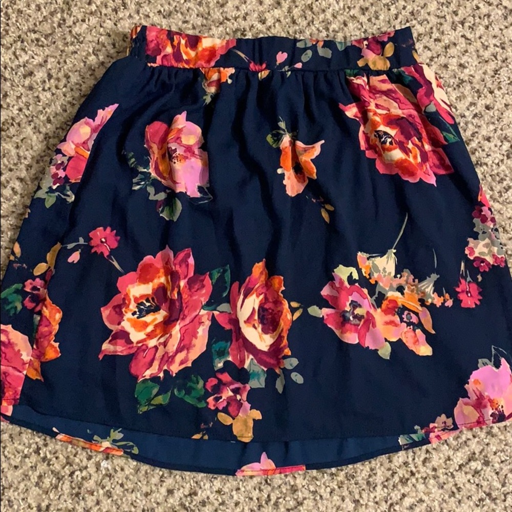 Francescas Blue with flowers skirt